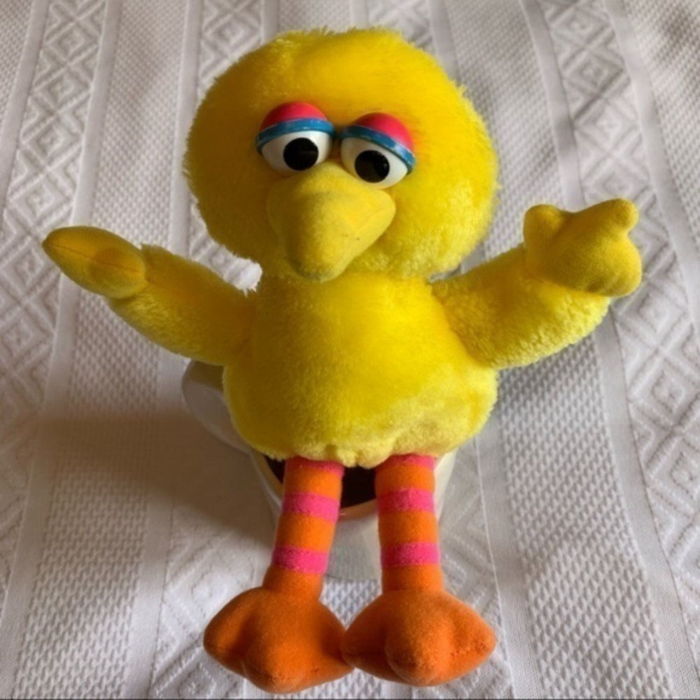 Vintage 1985 Playskool Sesame Street Big Bird‎ Plush Toy Animal